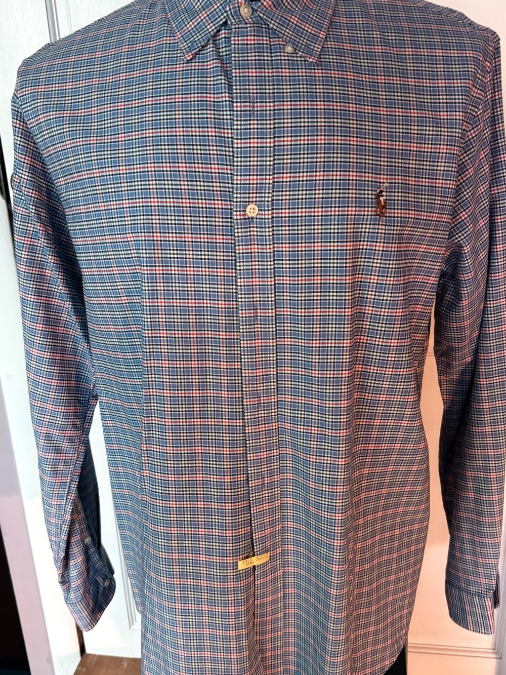 Ralph Lauren Blue & Red Plaid Button-Down Shirt